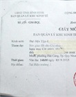 Giấy mời dự giao đất, cắm mốc thực địa